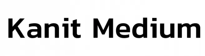 Kanit Medium  Frei Schriftart Herunterladen