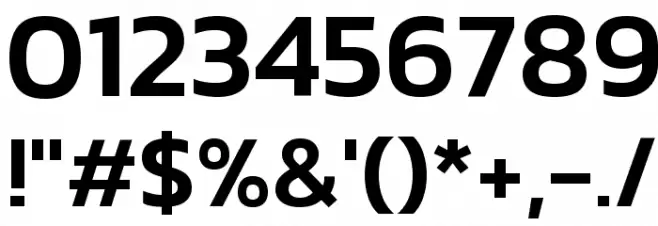 Kanit Medium Font OTHER CHARS