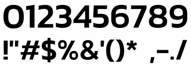 Kanit-Medium Font OTHER CHARS