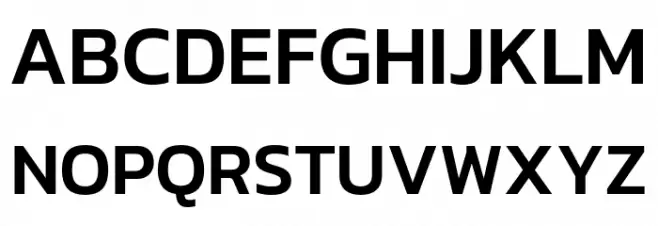 Kanit-Medium フォント 大文字