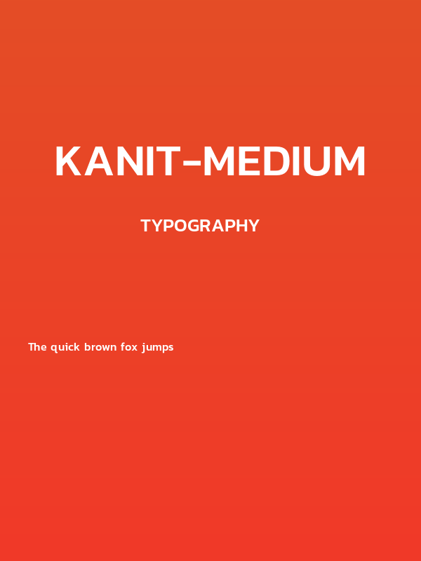 Kanit-Medium Poster