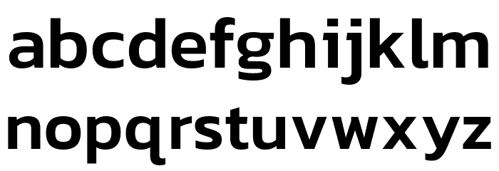 Kanit-Medium Font LOWERCASE