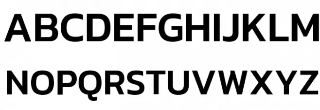 Kanit Medium Schriftart Groß