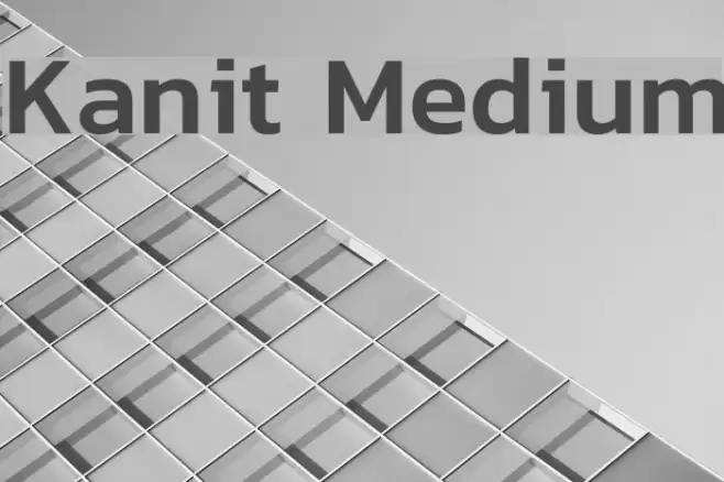 Kanit Medium Font examples