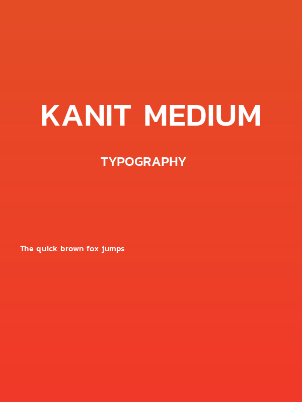 Kanit Medium Poster