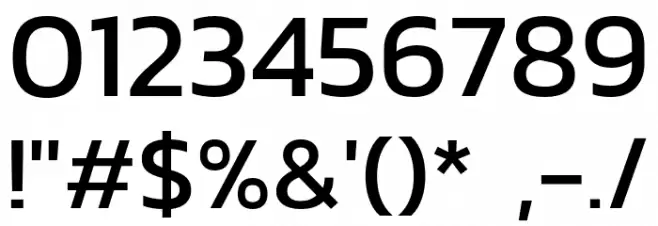 Kanit-Regular Font OTHER CHARS