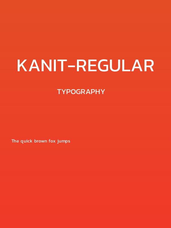 Kanit-Regular Poster