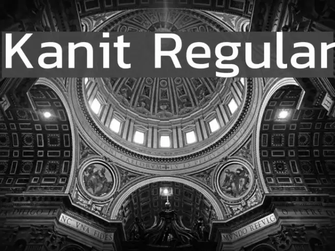 Kanit Regular Font examples