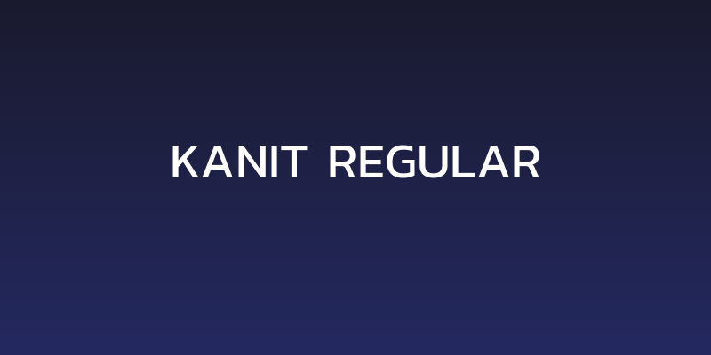 Kanit Regular Social Header