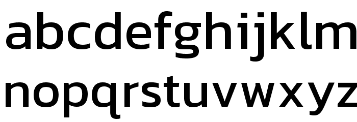 Kanit Regular Font LOWERCASE