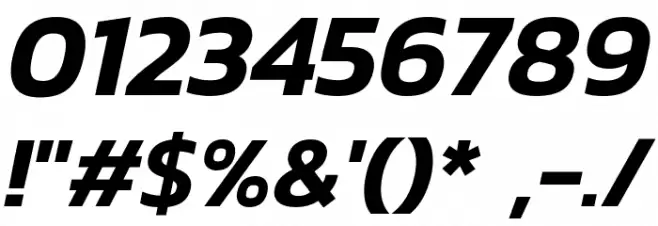 Kanit SemiBold Italic Font OTHER CHARS