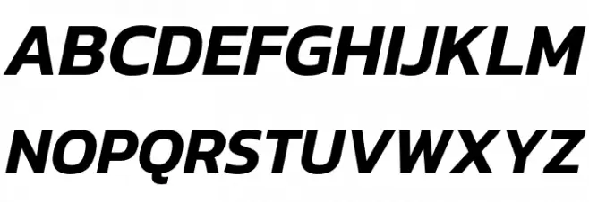 Kanit SemiBold Italic Polices MAJUSCULES