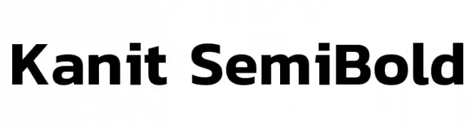 Kanit SemiBold  Frei Schriftart Herunterladen
