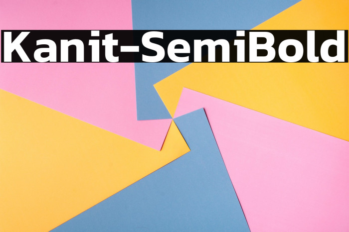 Kanit-SemiBold Example 1