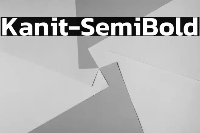 Kanit-SemiBold Font examples