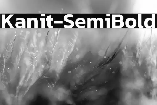 Kanit-SemiBold Font examples