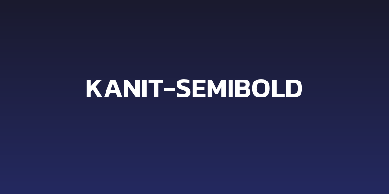 Kanit-SemiBold Social Header