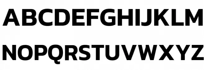 Kanit SemiBold Schriftart Groß