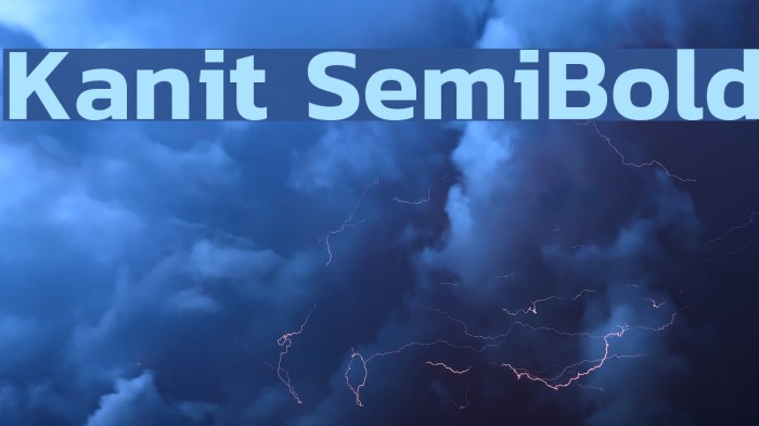 Kanit SemiBold Font examples
