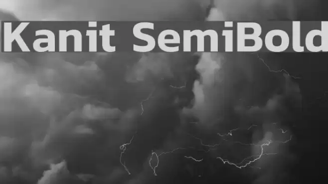 Kanit SemiBold Font examples