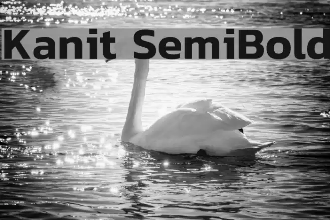 Kanit SemiBold Font examples