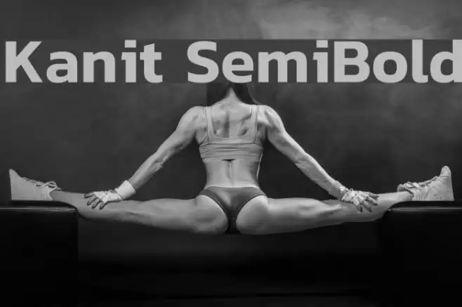 Kanit SemiBold Font examples
