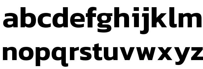 Kanit SemiBold Font LOWERCASE