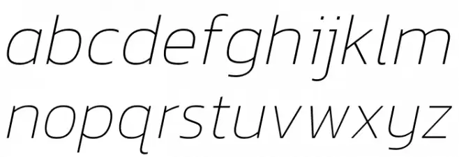 Kanit Thin Italic خط أحرف صغيرة