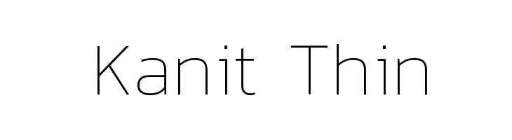 Kanit Thin Font