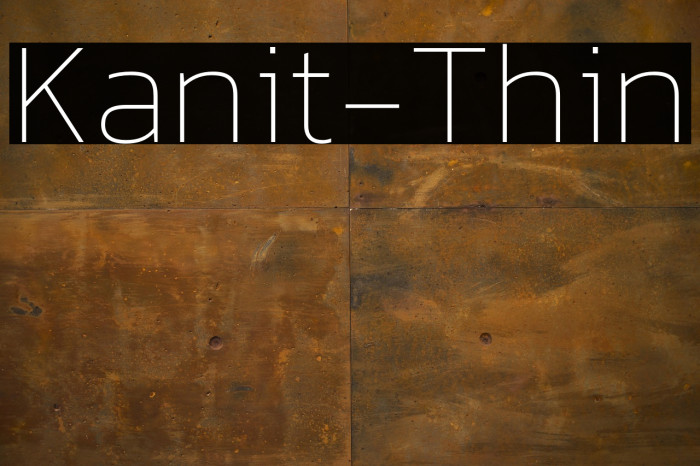 Kanit-Thin Example 1