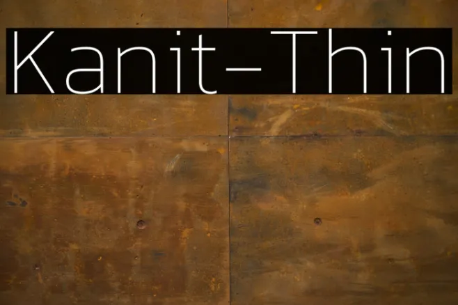 Kanit-Thin Example 1