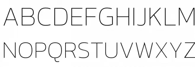 Kanit Thin Schriftart Groß