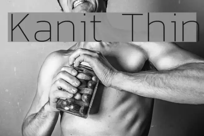 Kanit Thin Font examples