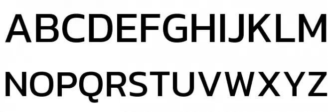 Kanit 字体 大写