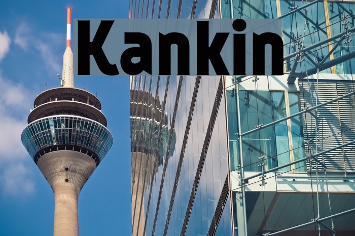 Kankin Font examples