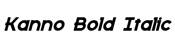 Kanno Bold Italic  नि: शुल्क फ़ॉन्ट्स डाउनलोड