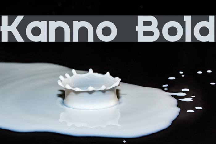 Kanno Bold Font examples