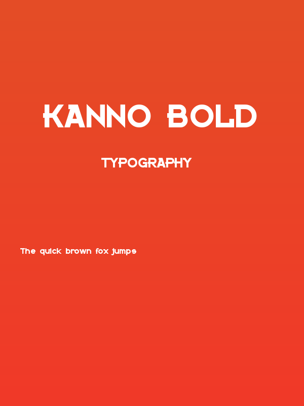Kanno Bold Poster