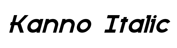 Kanno Italic  font caratteri gratis