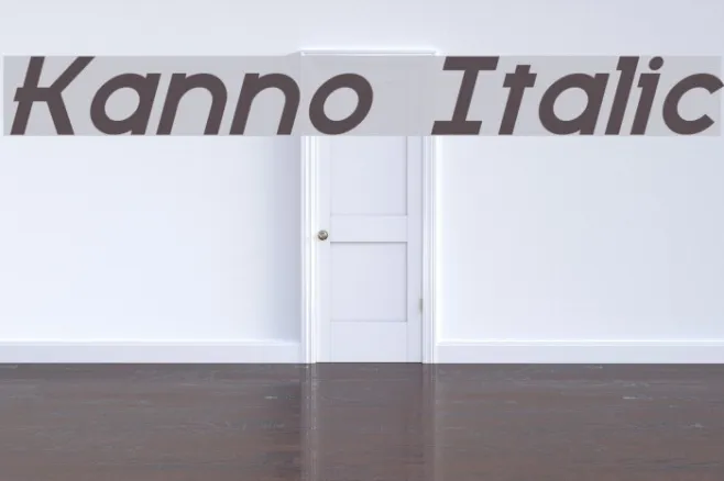 Kanno Italic Example 2