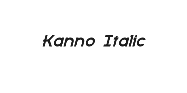 Kanno Italic Logo