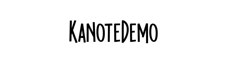 KanoteDemo  免费字体下载