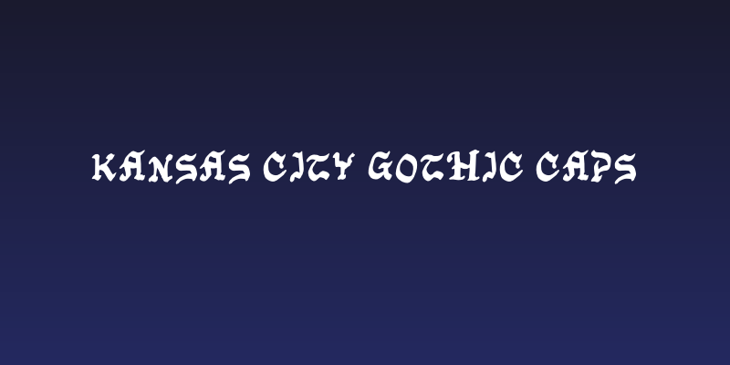 Kansas City Gothic Caps Social Header