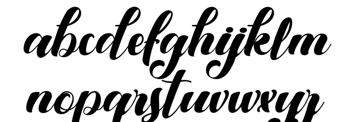 Kansha Font LOWERCASE
