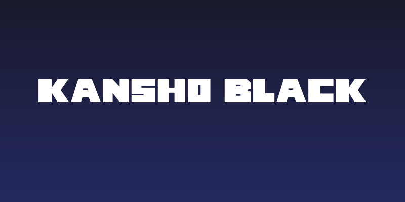 Kansho Black Social Header
