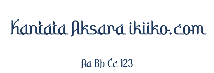 Kantata Aksara ikiiko.com Font Preview