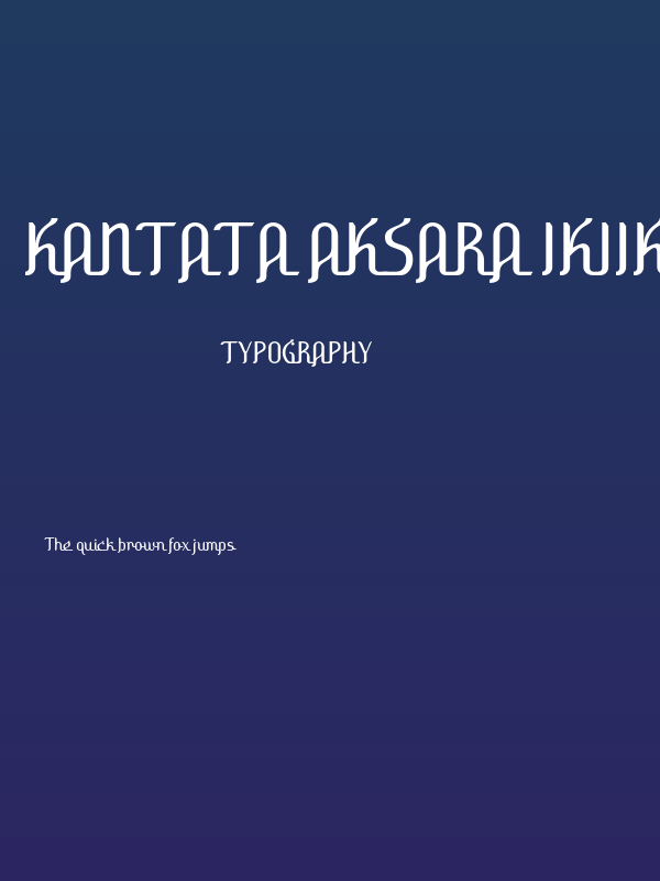 Kantata Aksara ikiiko.com Poster