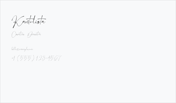 Kantolista Business Card