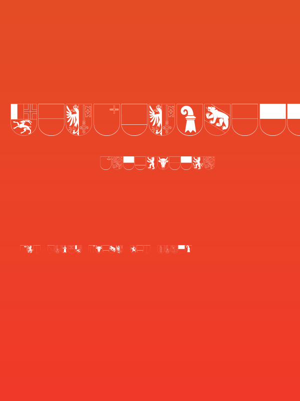 Kantonswappen CHFL Poster