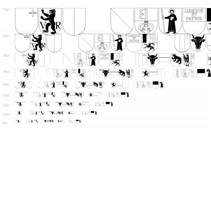 Kantonswappen CHFL Waterfall